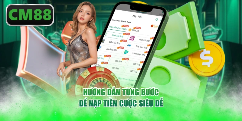 Hướng dẫn từng bước để nạp tiền cược siêu dễ